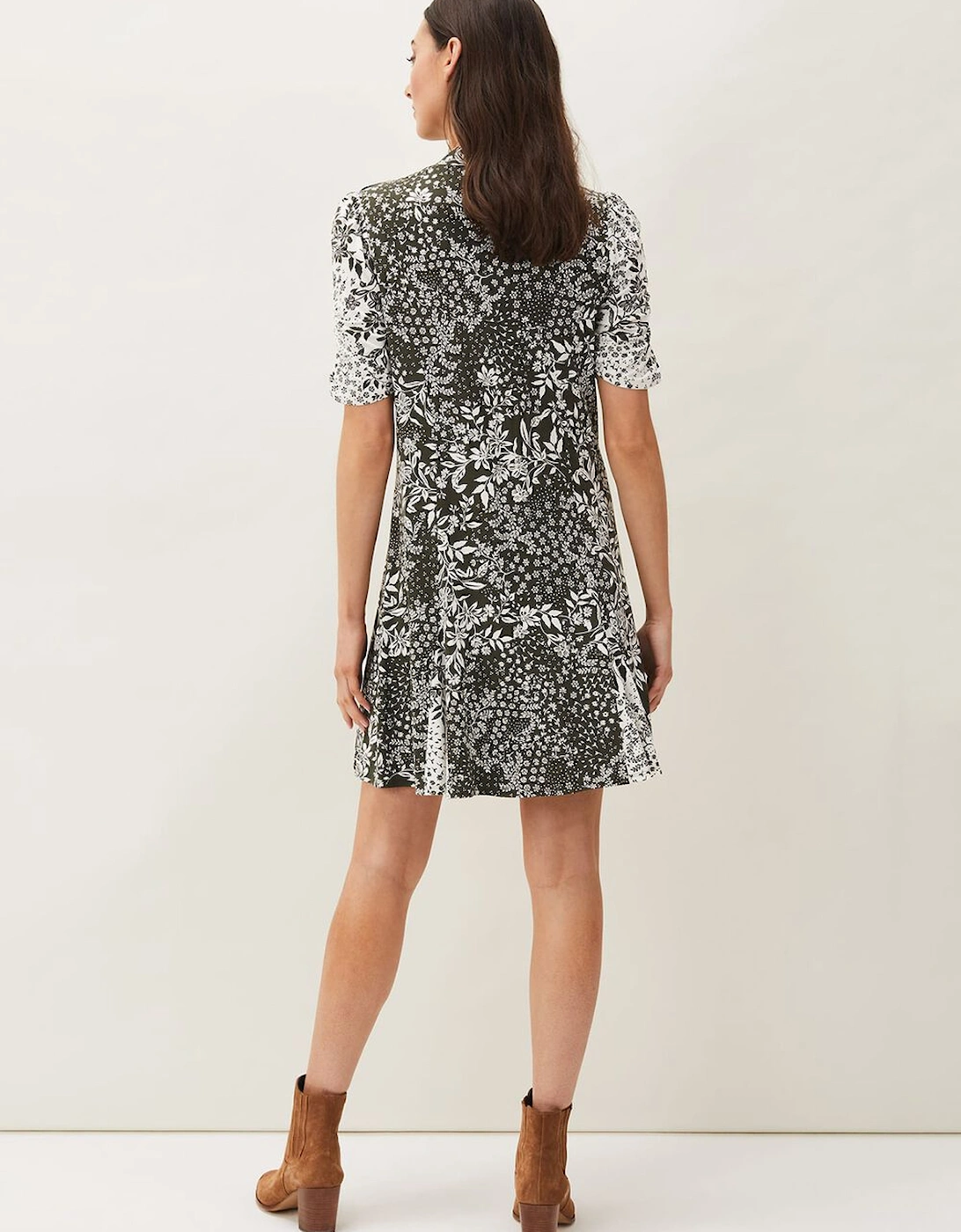 Alva Mixed Print Dress