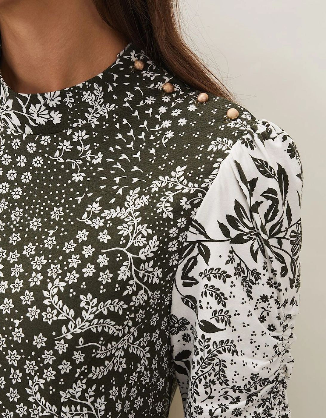 Alva Mixed Print Dress