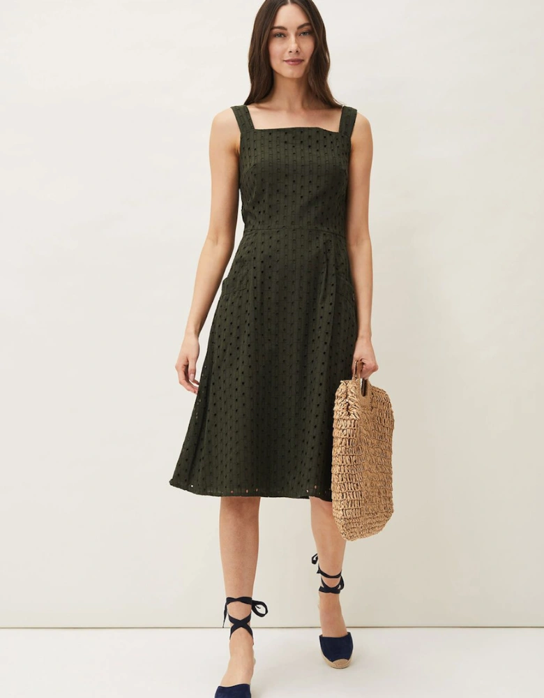 Olymea Broderie Dress