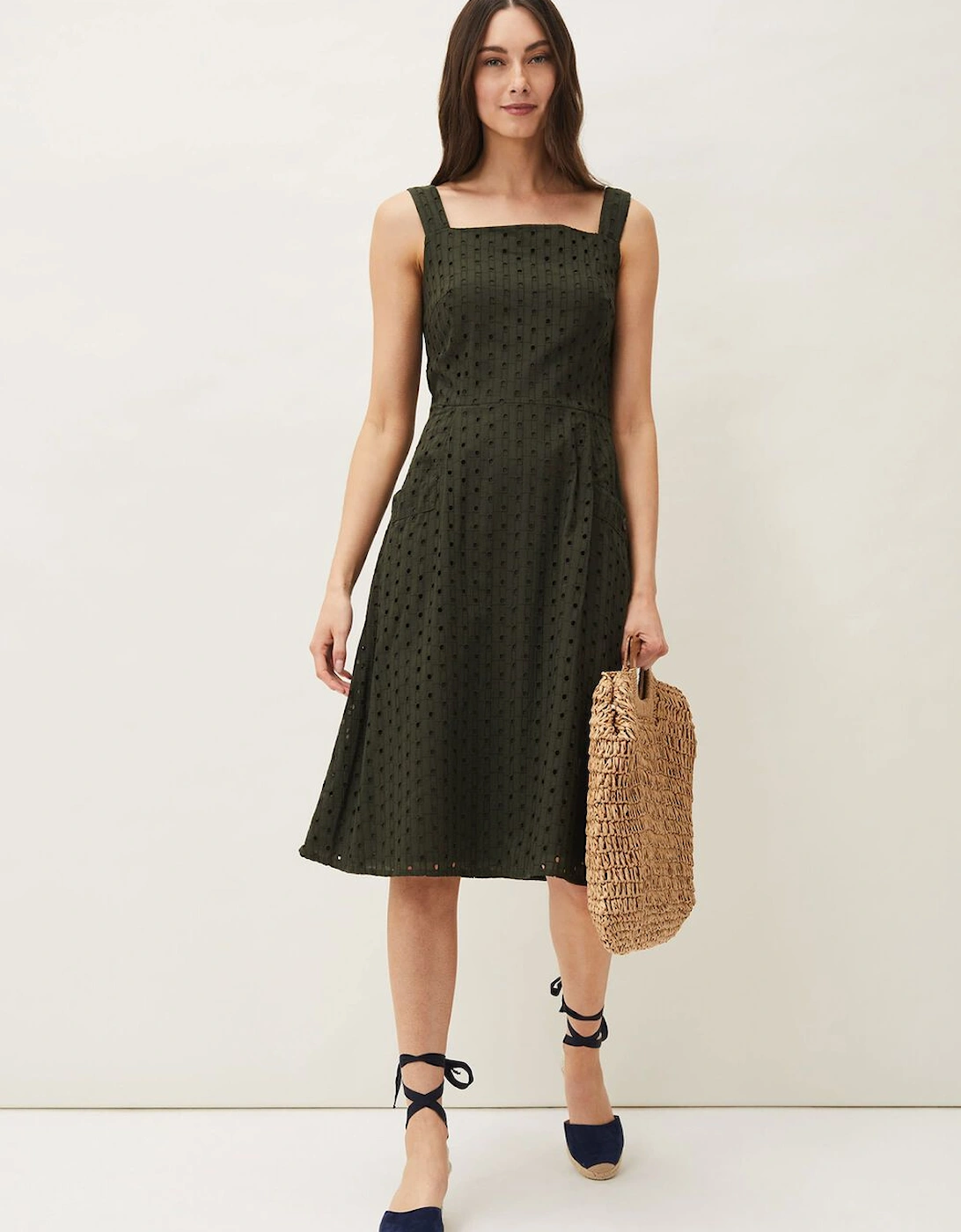 Olymea Broderie Dress
