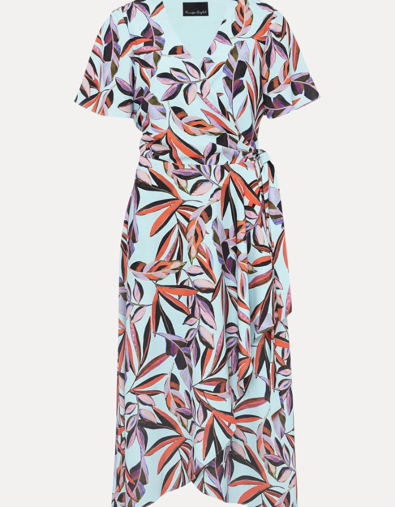 Julissa Ruffle Wrap Midi Dress