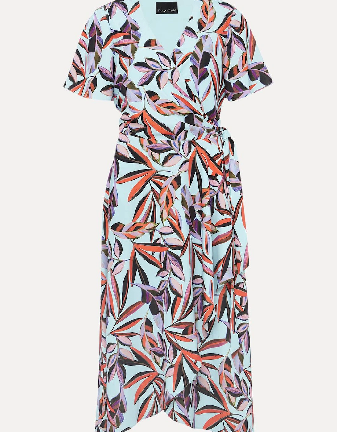 Julissa Ruffle Wrap Midi Dress