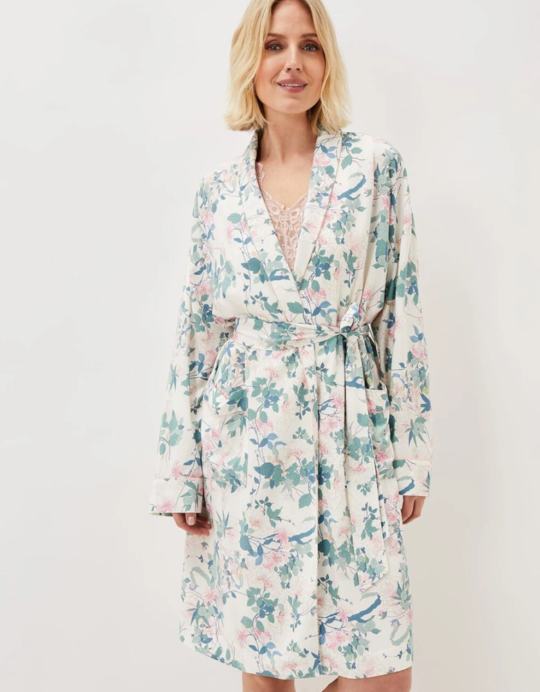 Avarie Chinoiserie Print Robe
