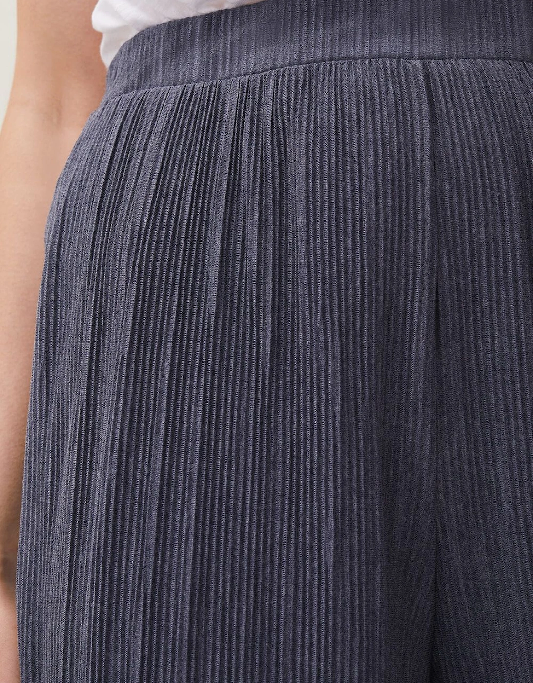 Bradie Plisse Wide Leg Trousers