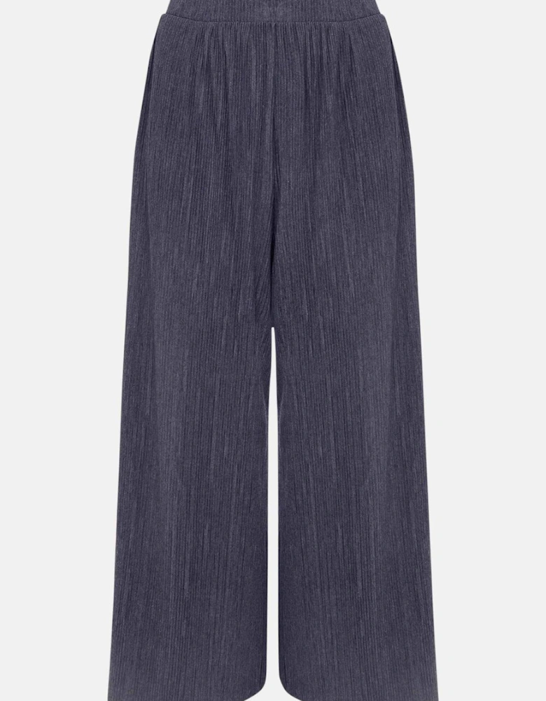 Bradie Plisse Wide Leg Trousers