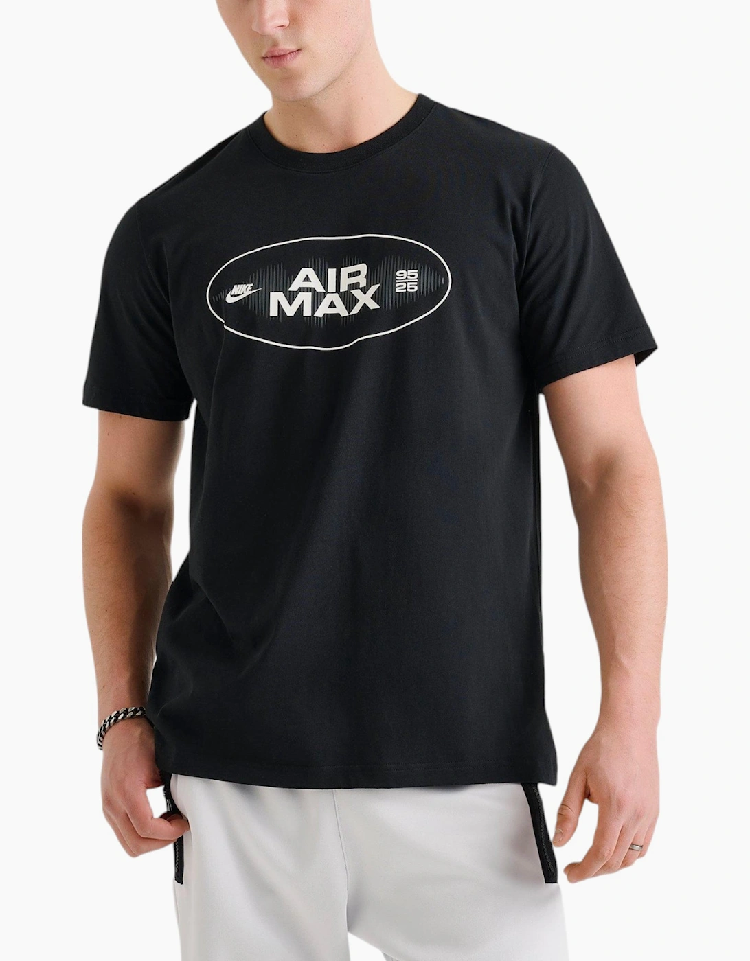 Nike Air Max Men's Black Nike T Shirts Air Max T Shirt Crew Neck Short Sleeve Regular Fit New Tee - Size: 38