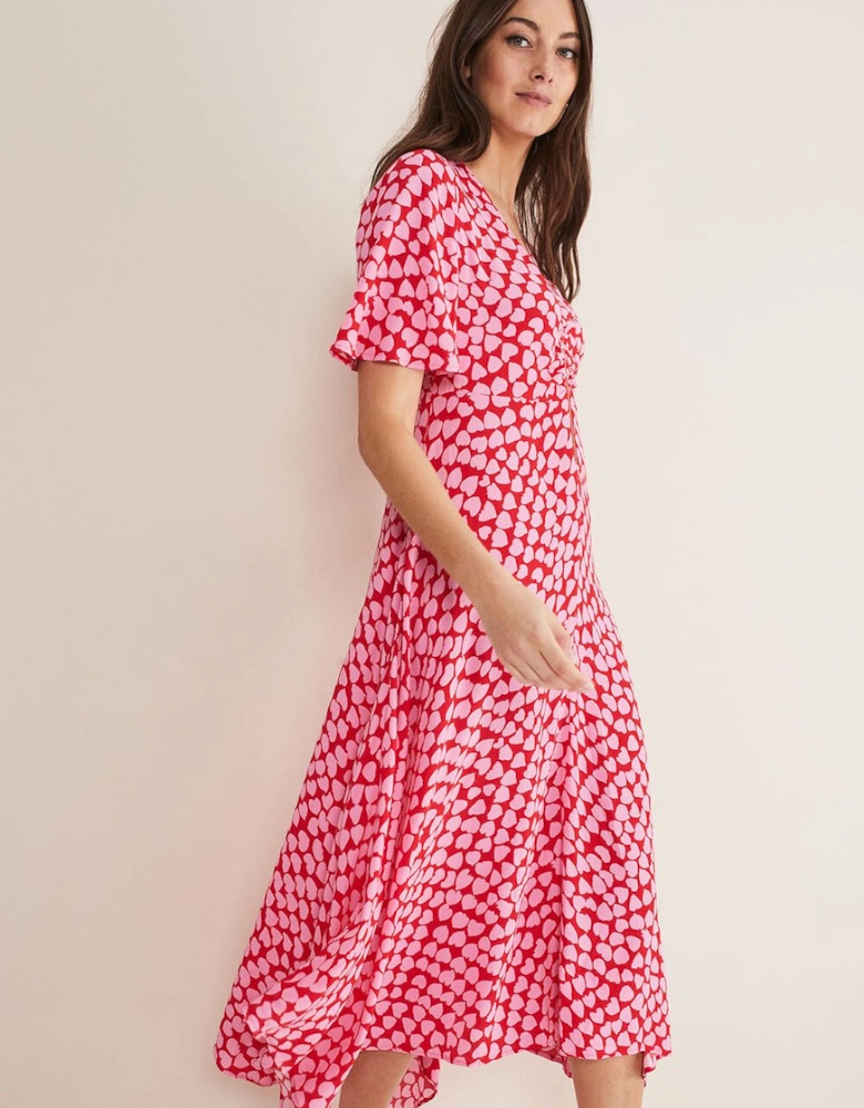 Darcie Heart Midi Dress
