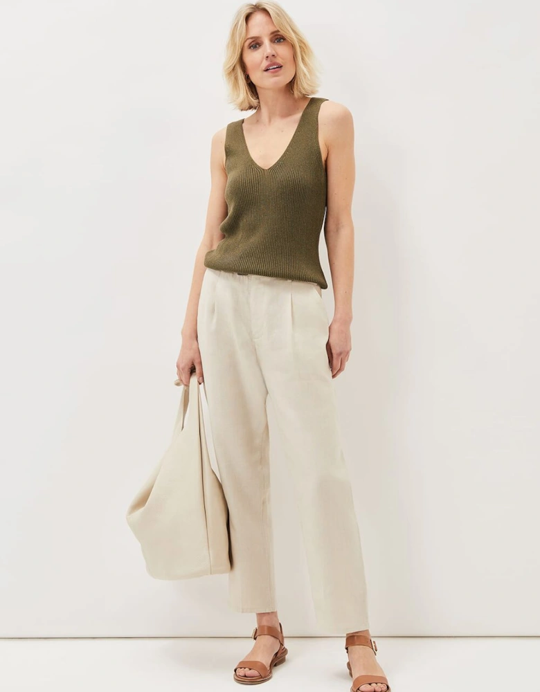 Caryl Ribbed Vest Top