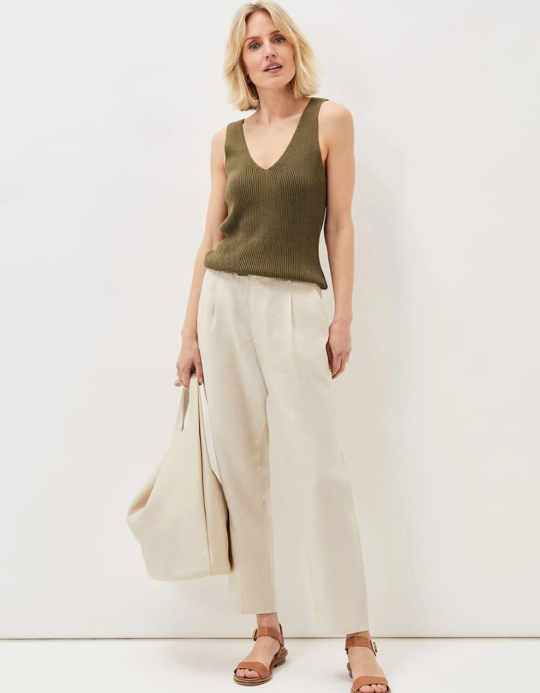 Caryl Ribbed Vest Top