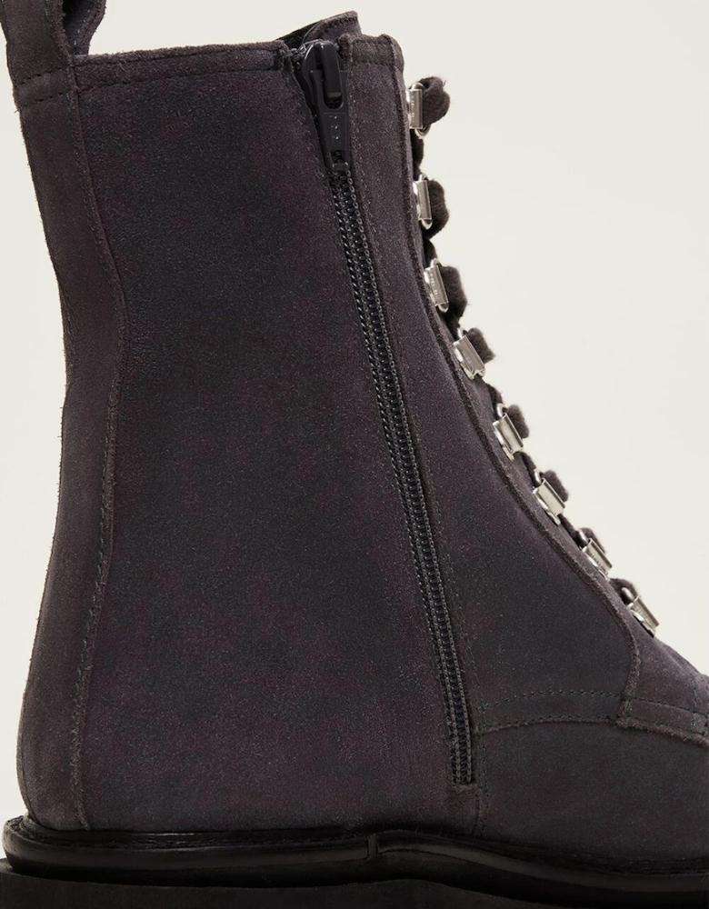 Meladie Suede Lace Up Hiker Boot
