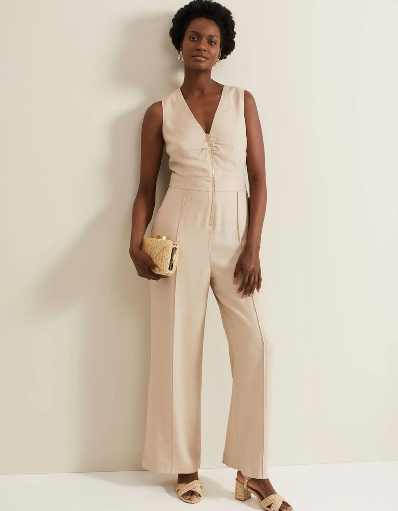 Fraya Zip Front Jumpsuit