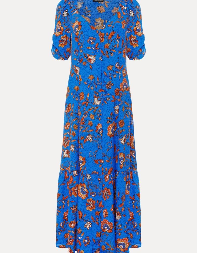 Adriel Paisley Midi Dress