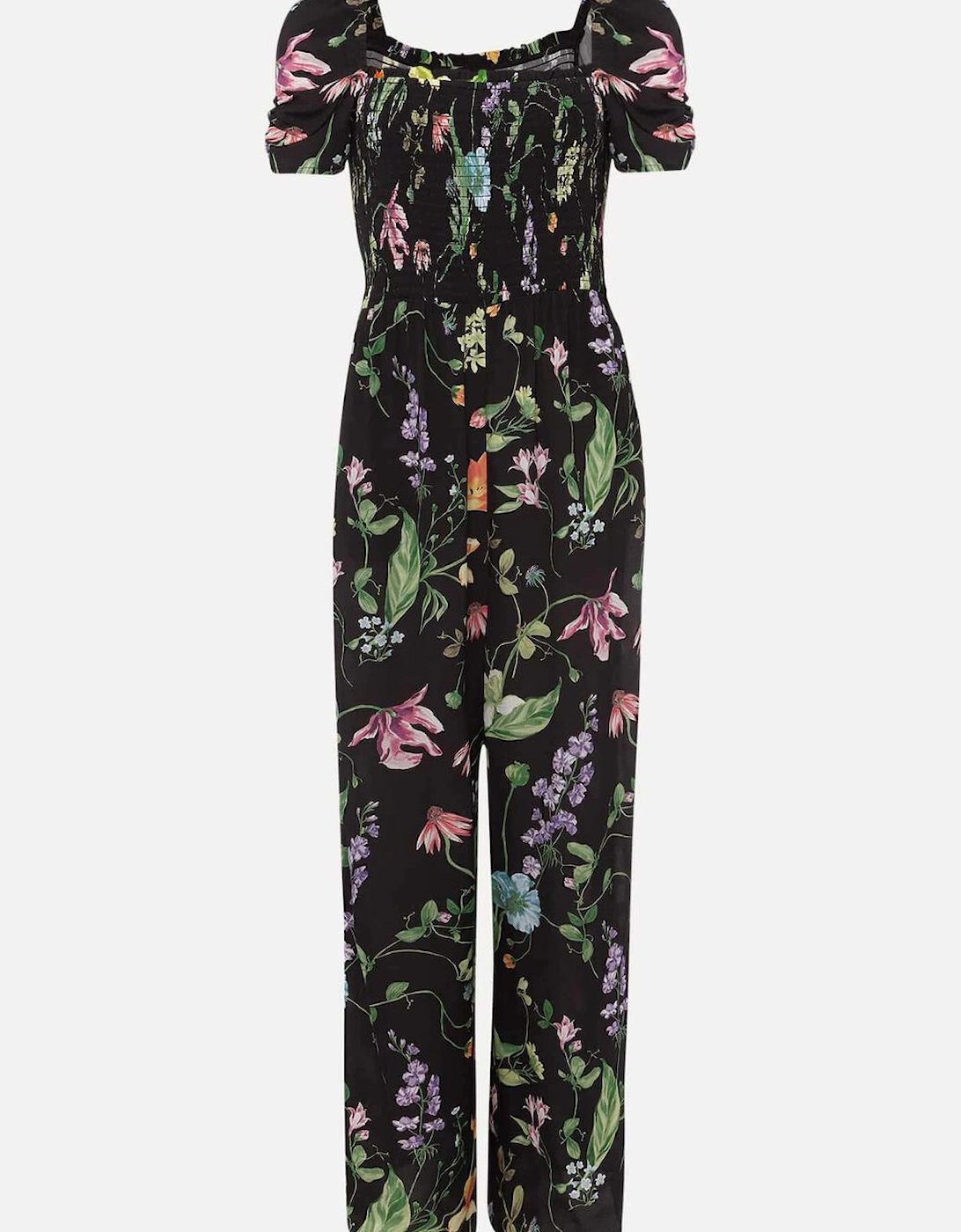 Zaylah Floral Shirred Waist Jumpsuit
