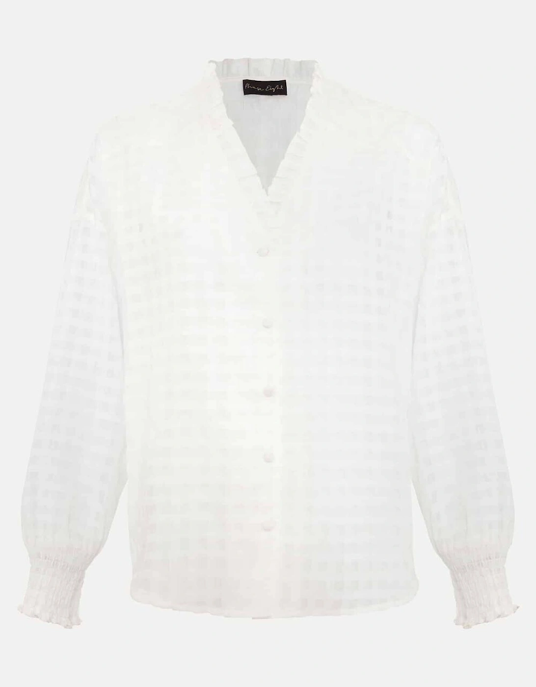 Tara Textured Frill Blouse