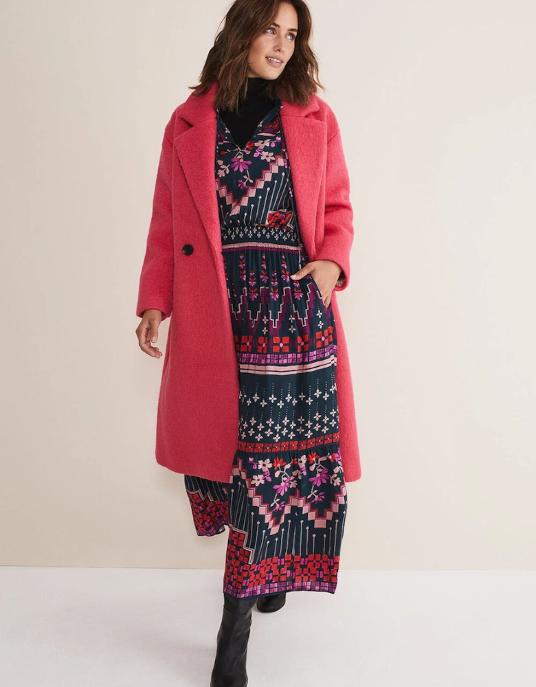 Quinn Textured Cocoon Coat