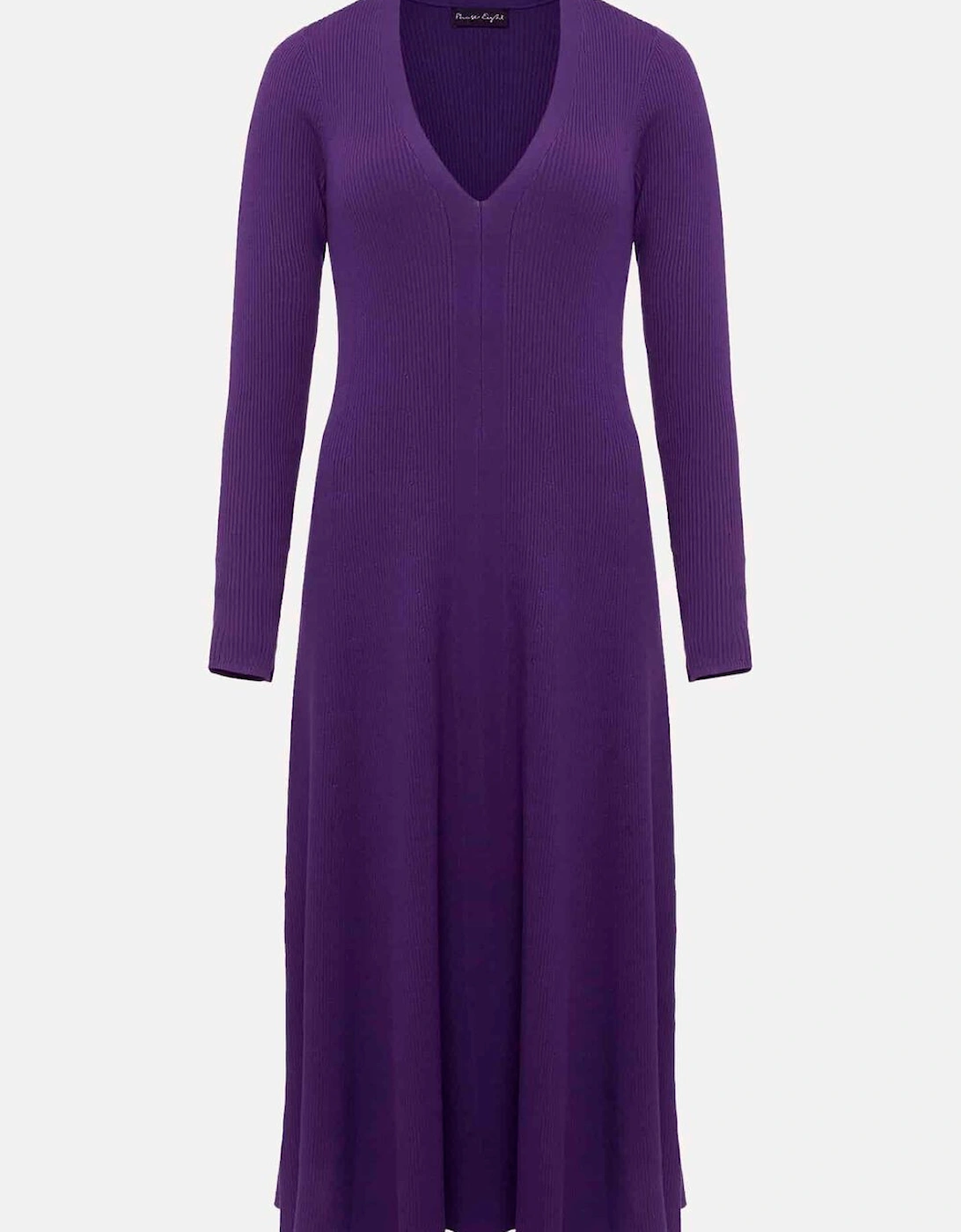 Amberlyn Black Fit And Flare Midi Dress