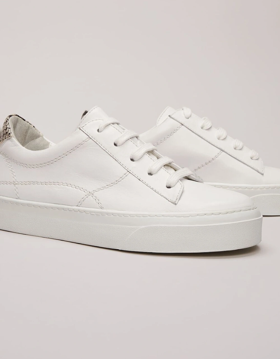White Leather Trainers