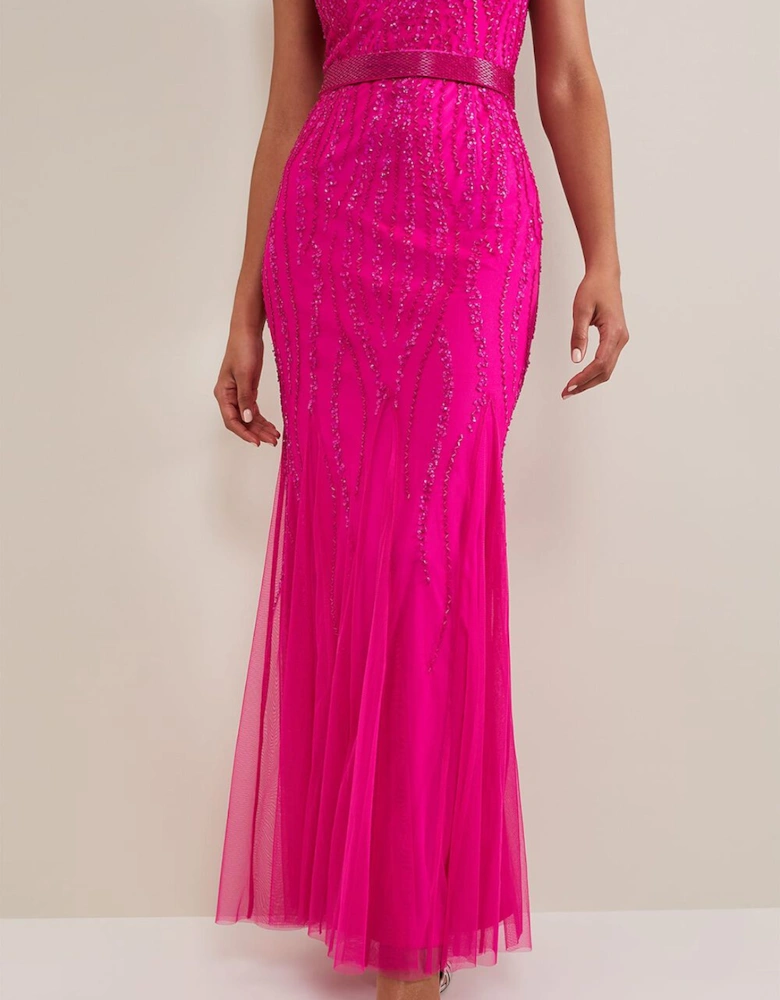 Rowena Beaded Maxi Dress