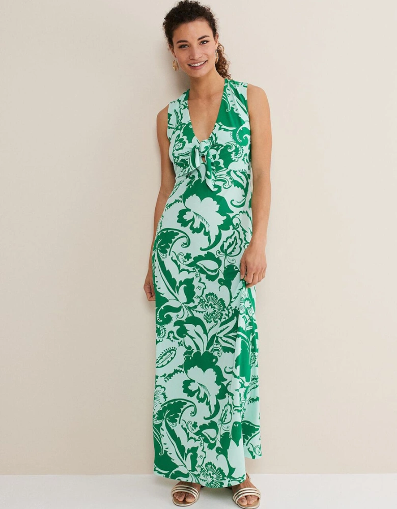 Asiya Paisley Jersey Maxi Dress