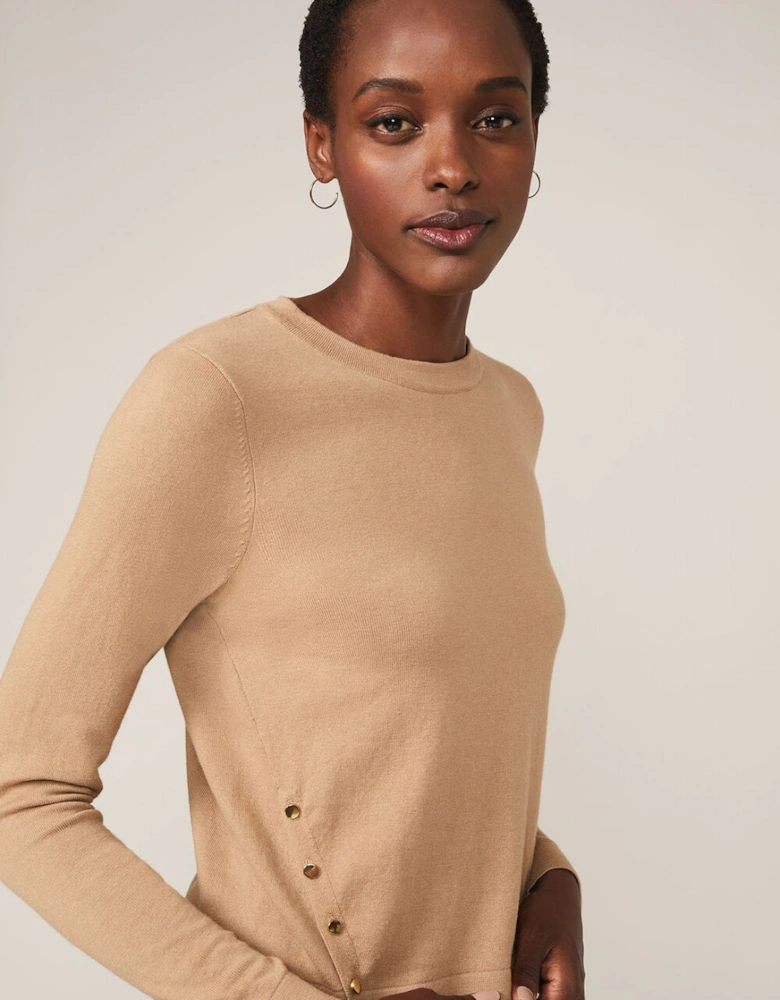Bella Button Knit Top