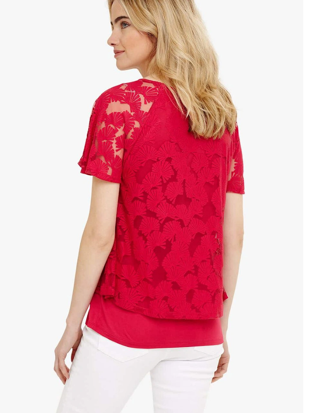 Jolee Fan Burnout Top
