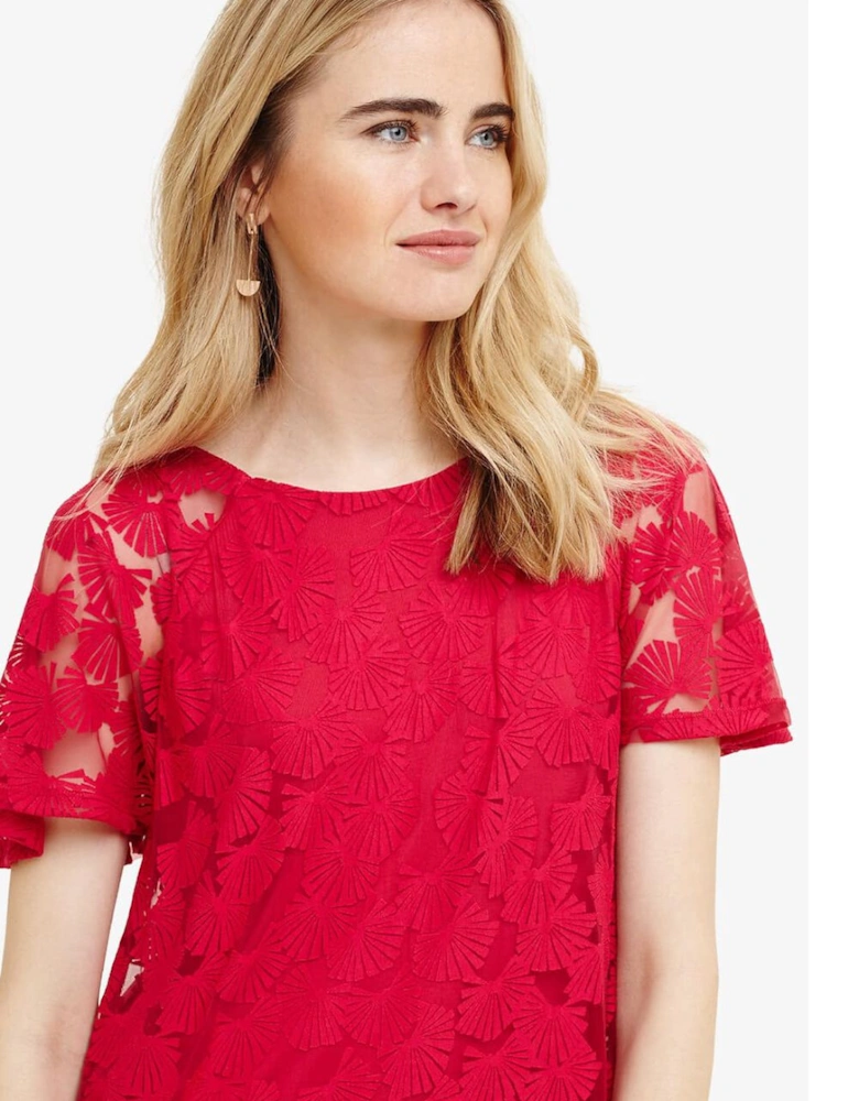 Jolee Fan Burnout Top