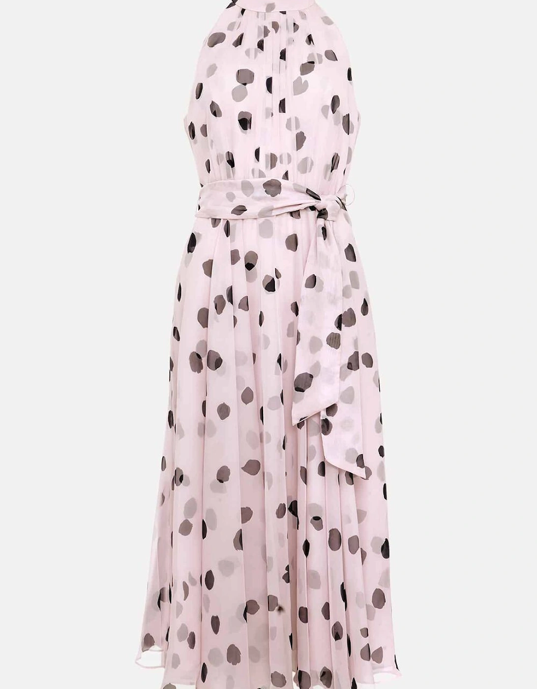 Naomi Spot Chiffon Dress