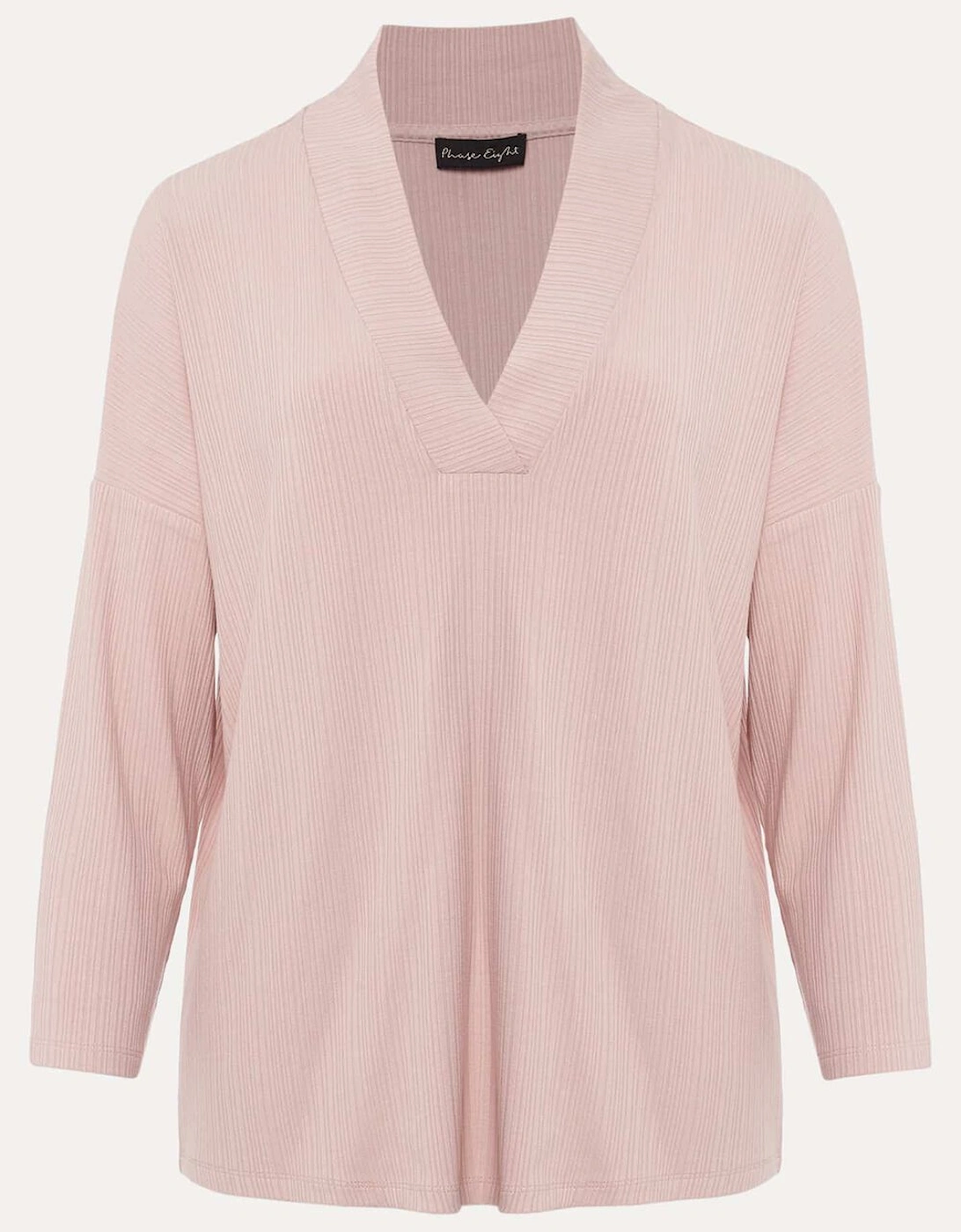 Shellie Textured V Neck Top