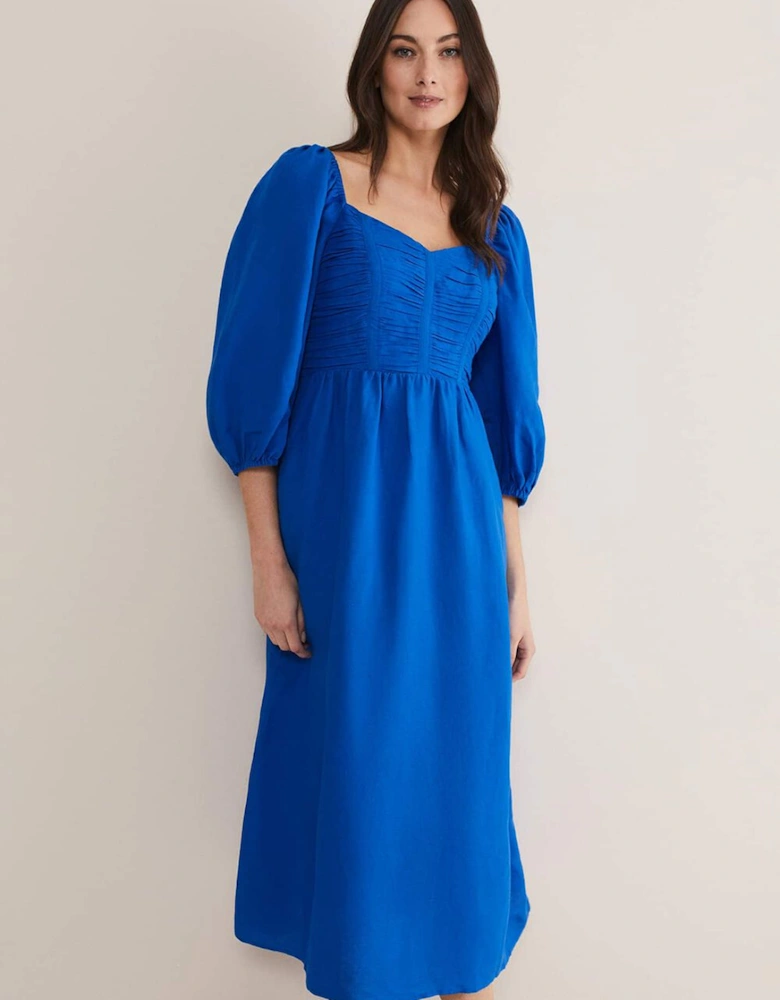 Celila Linen Midi Dress