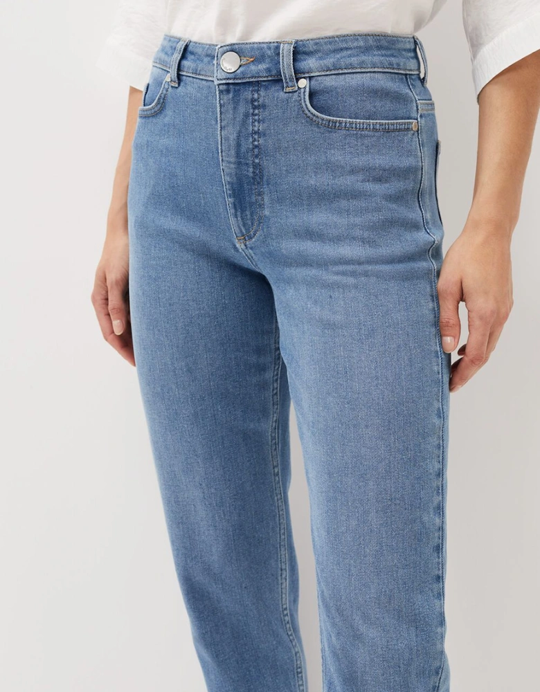 Petra Raw Hem Straight Leg Jeans