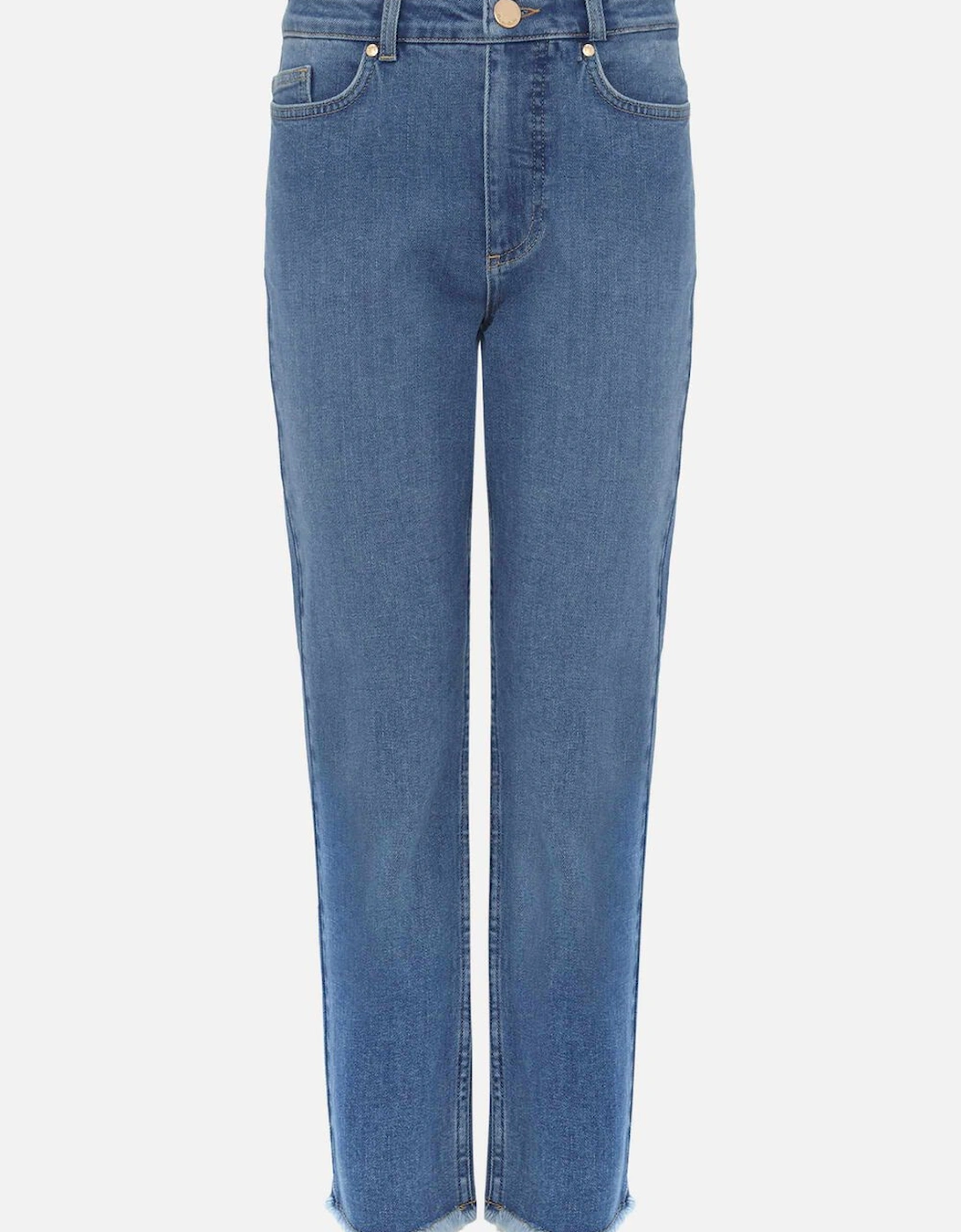 Petra Raw Hem Straight Leg Jeans