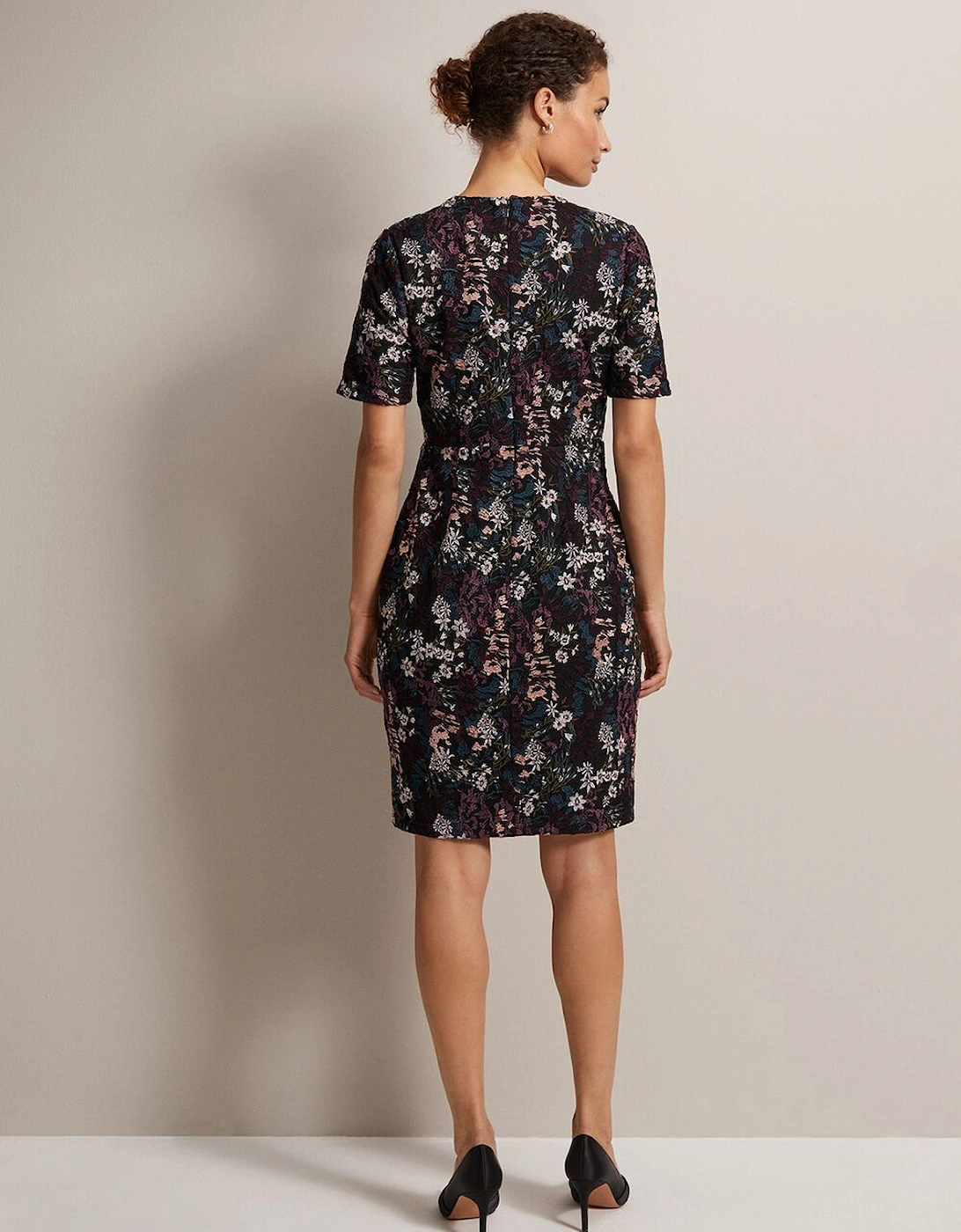 Keshia Floral Embroidered Mini Dress