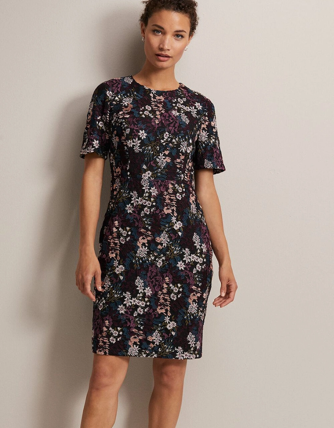 Keshia Floral Embroidered Mini Dress, 7 of 6
