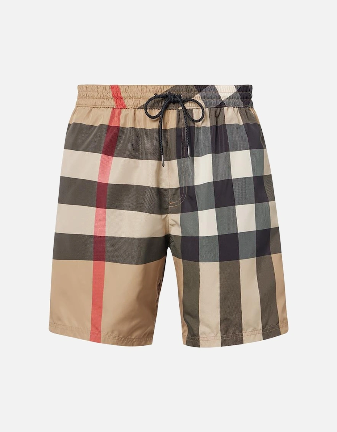 Check Swim Shorts in Beige, 5 of 4