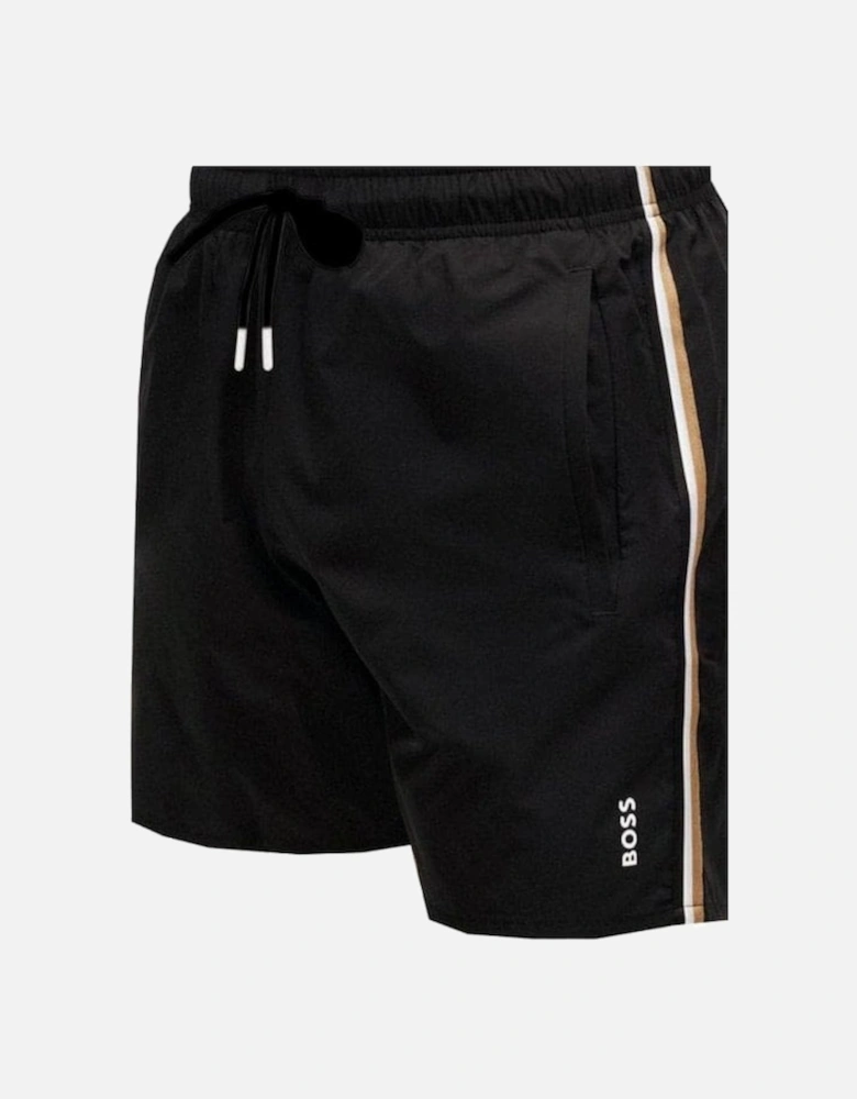 Men's Black Iconic Swim Shorts