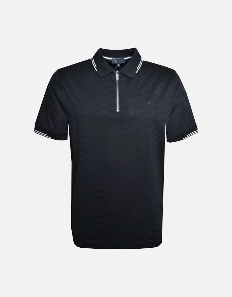 Men's Black Minet Polo Shirt
