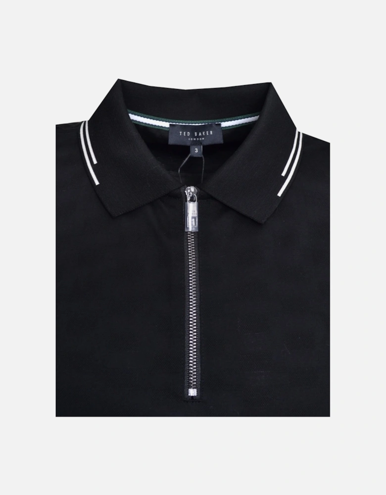 Men's Black Minet Polo Shirt