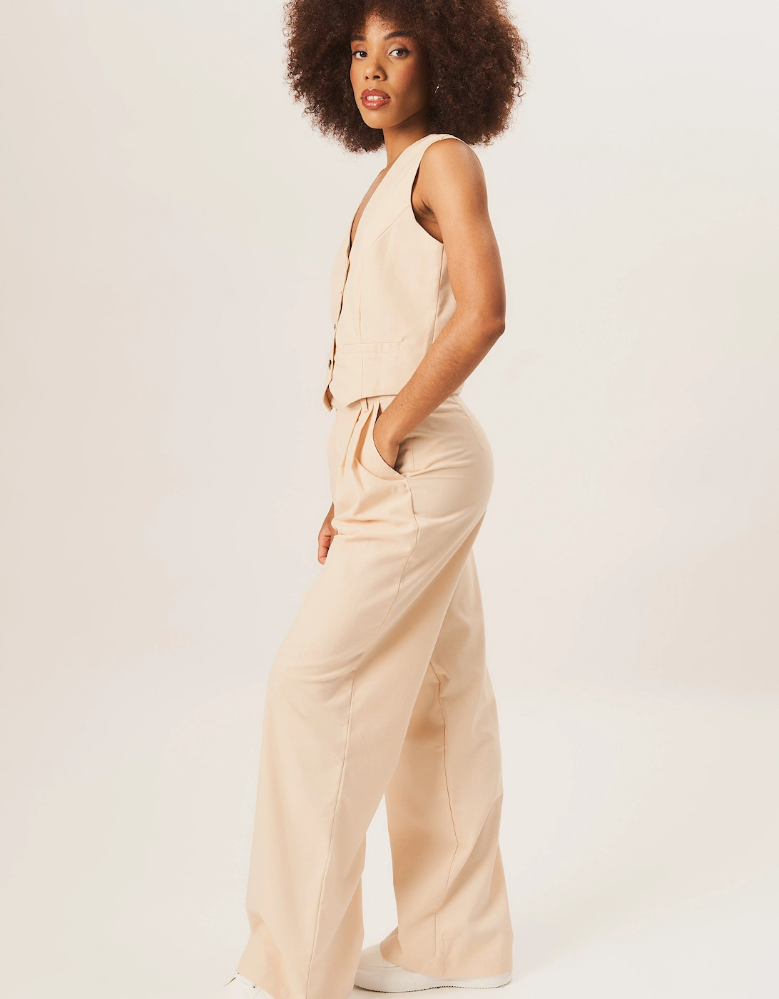 Stone Tailored Single Breasted Waistcoat