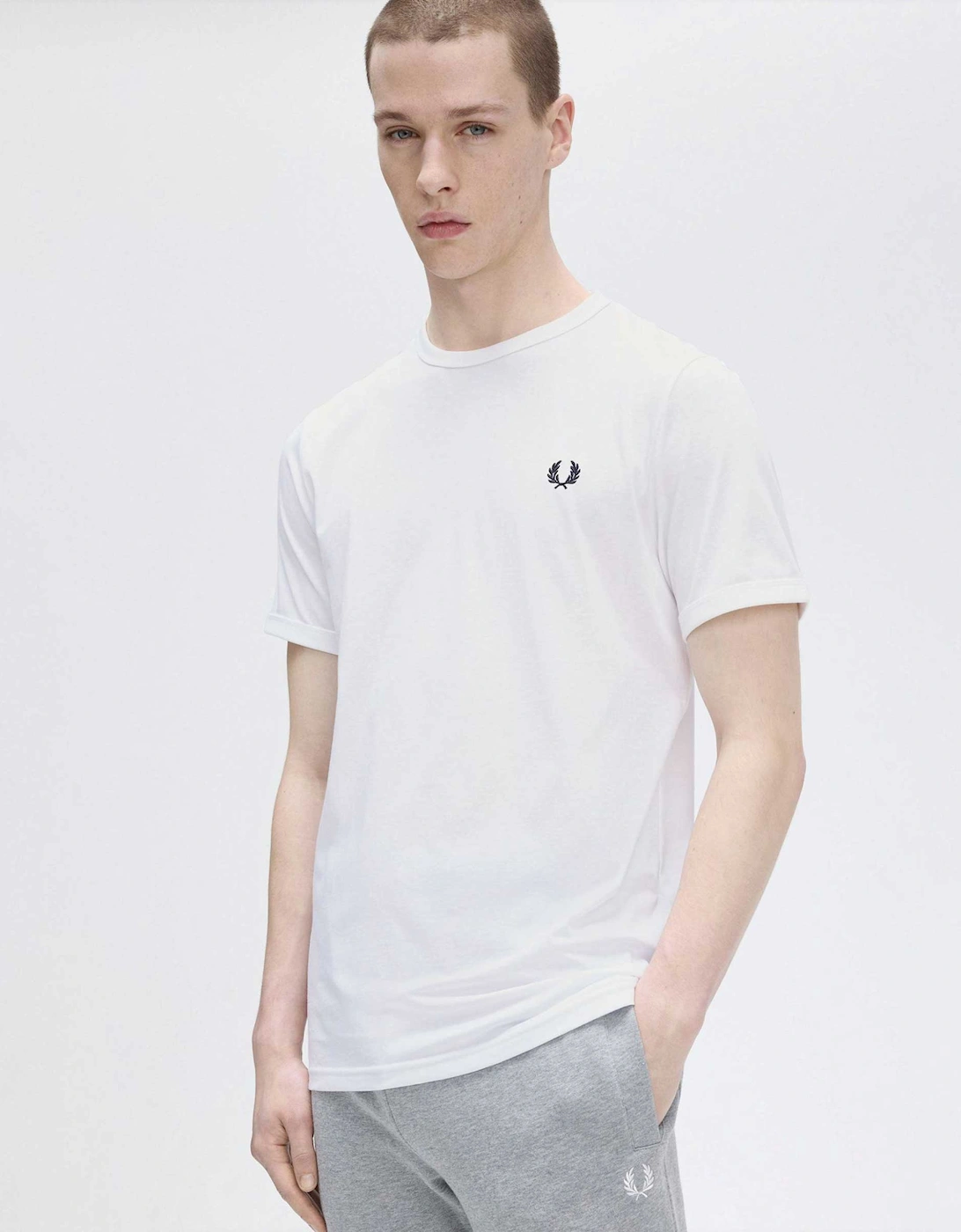 Crew Neck Ringer T Shirt
