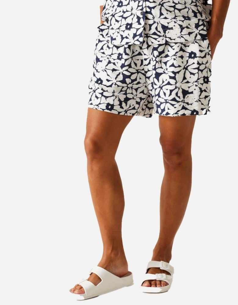 Womens Salise Lightweight Linen Look Shorts