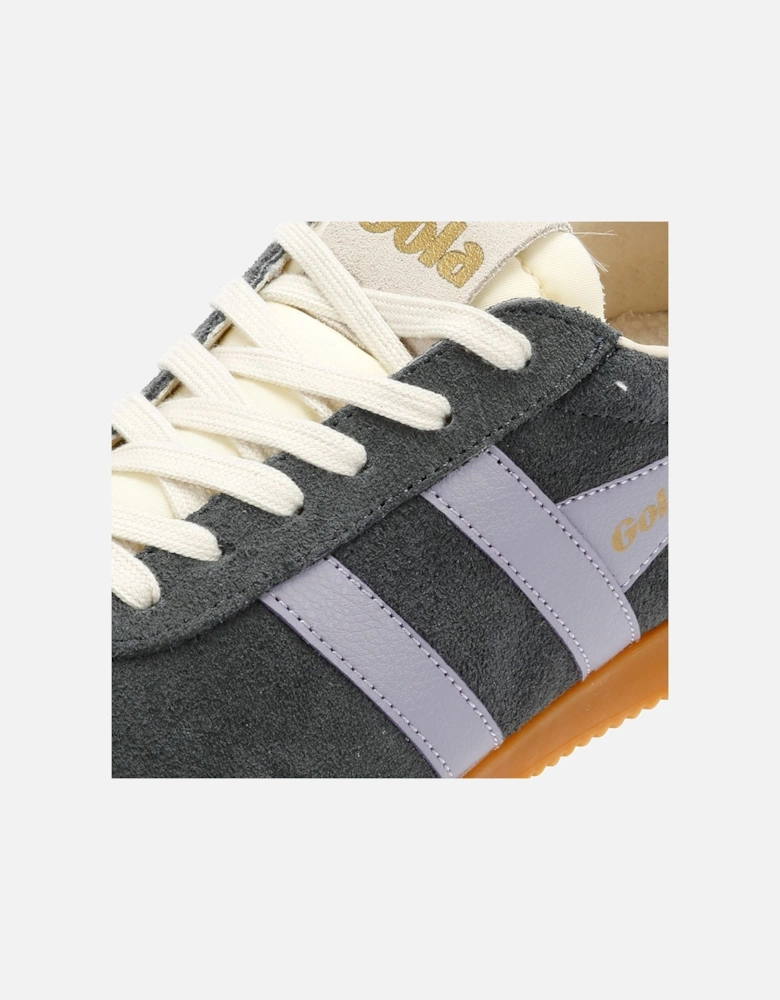 Elan Suede Women's Storm/Foxglove Trainers