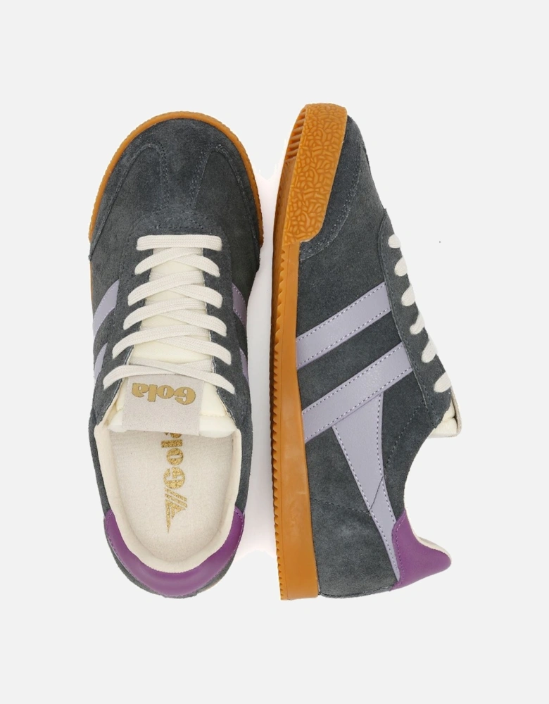 Elan Suede Women's Storm/Foxglove Trainers
