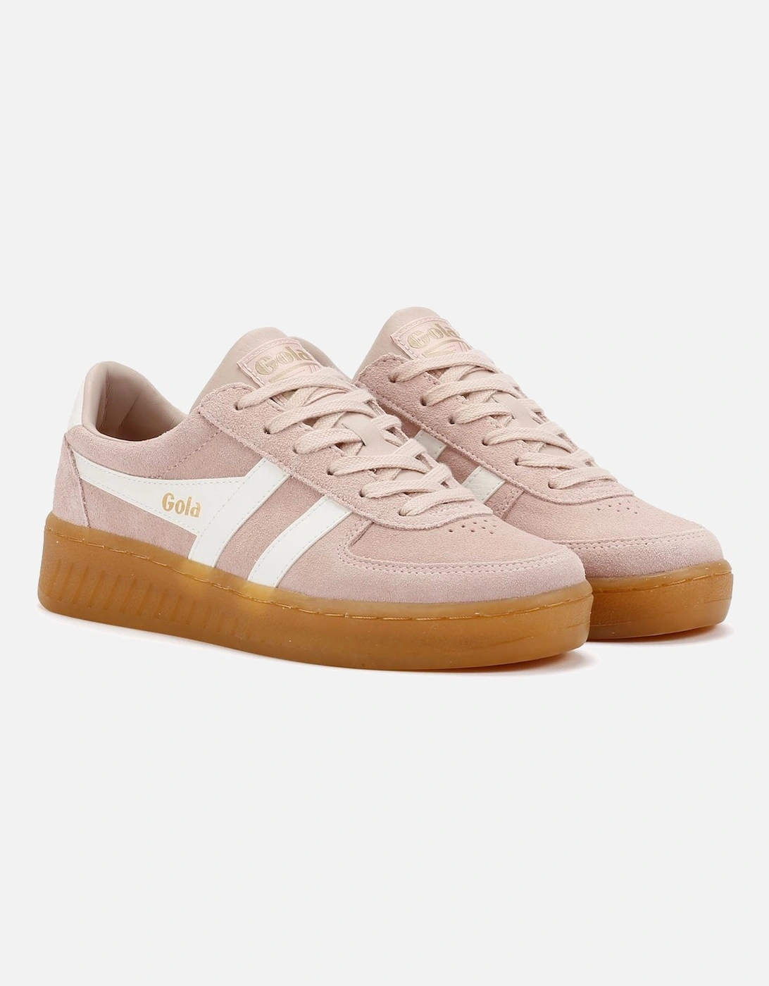 Grandslam Suede Women's Rose/Off White Trainers, 9 of 8