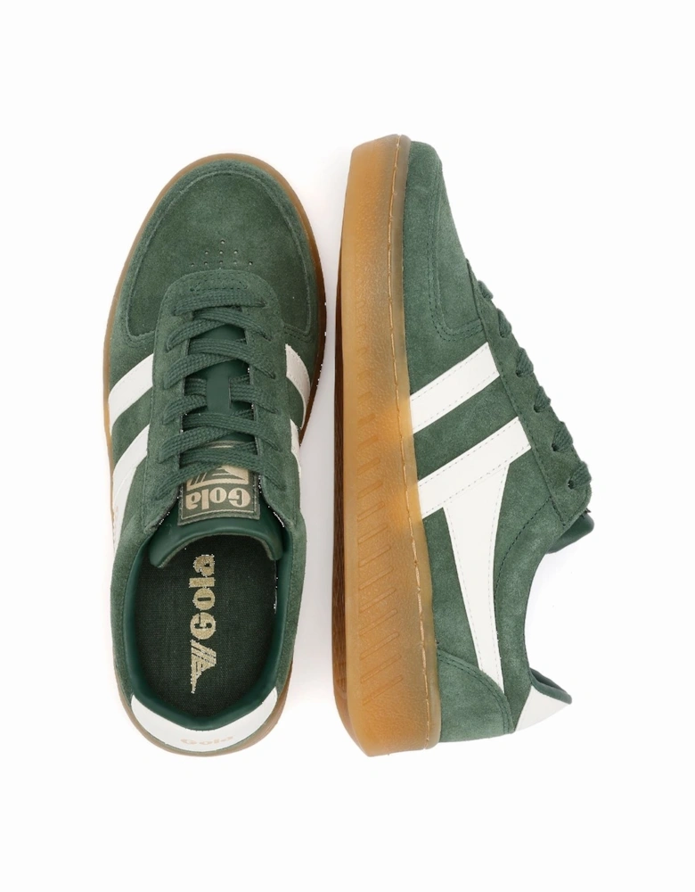 Grandslam Suede Women's Evergreen/Off White Trainers