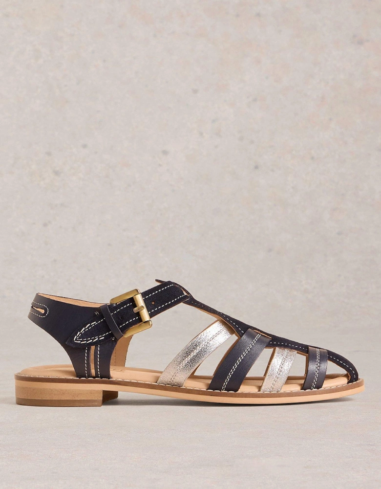Zara Fisherman Sandal - Navy