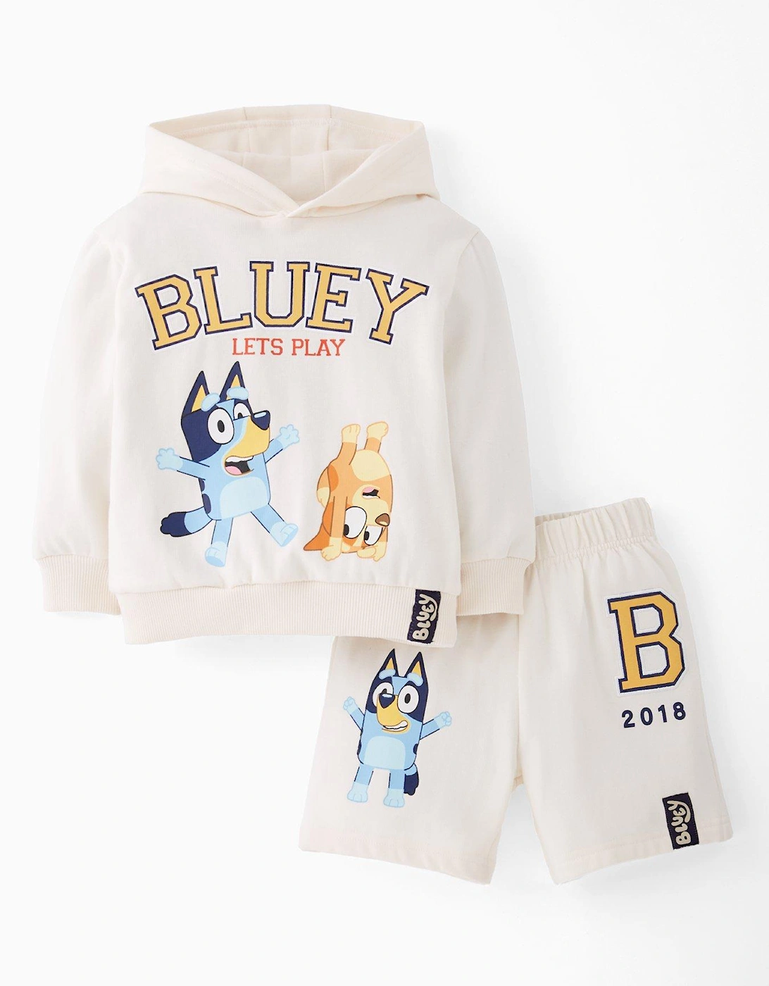 2 Piece Hoodie And Jogger Set - Beige, 2 of 1