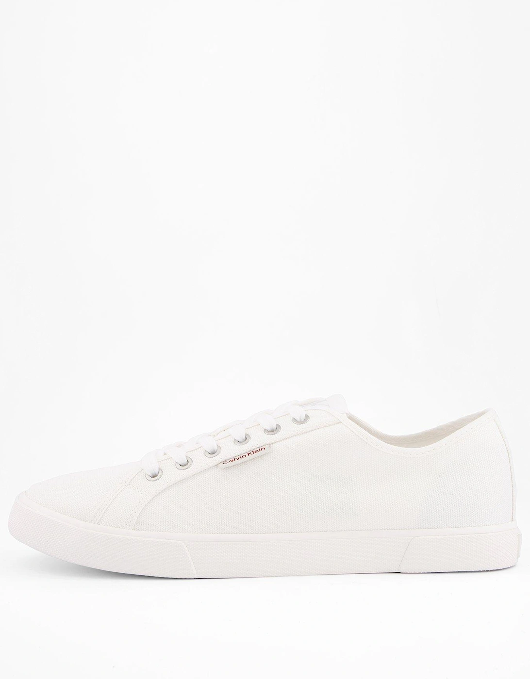 Essential Vulcanised Canvas Trainers - White, 2 of 1