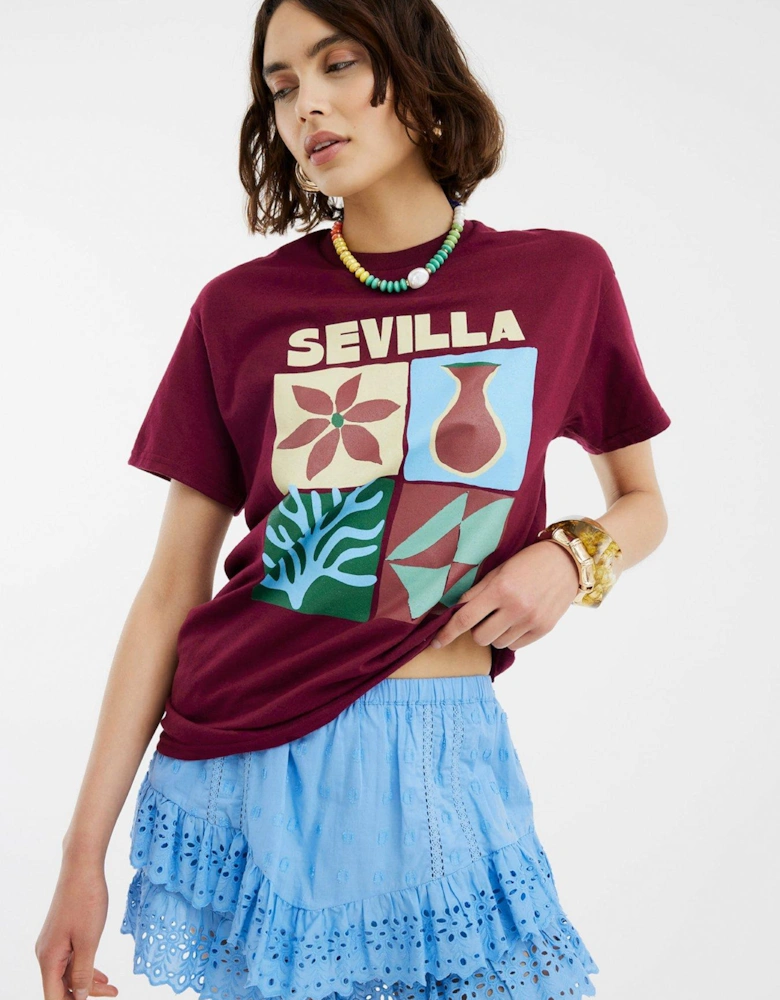 Short Sleeve Sevilla Art Baby Tee