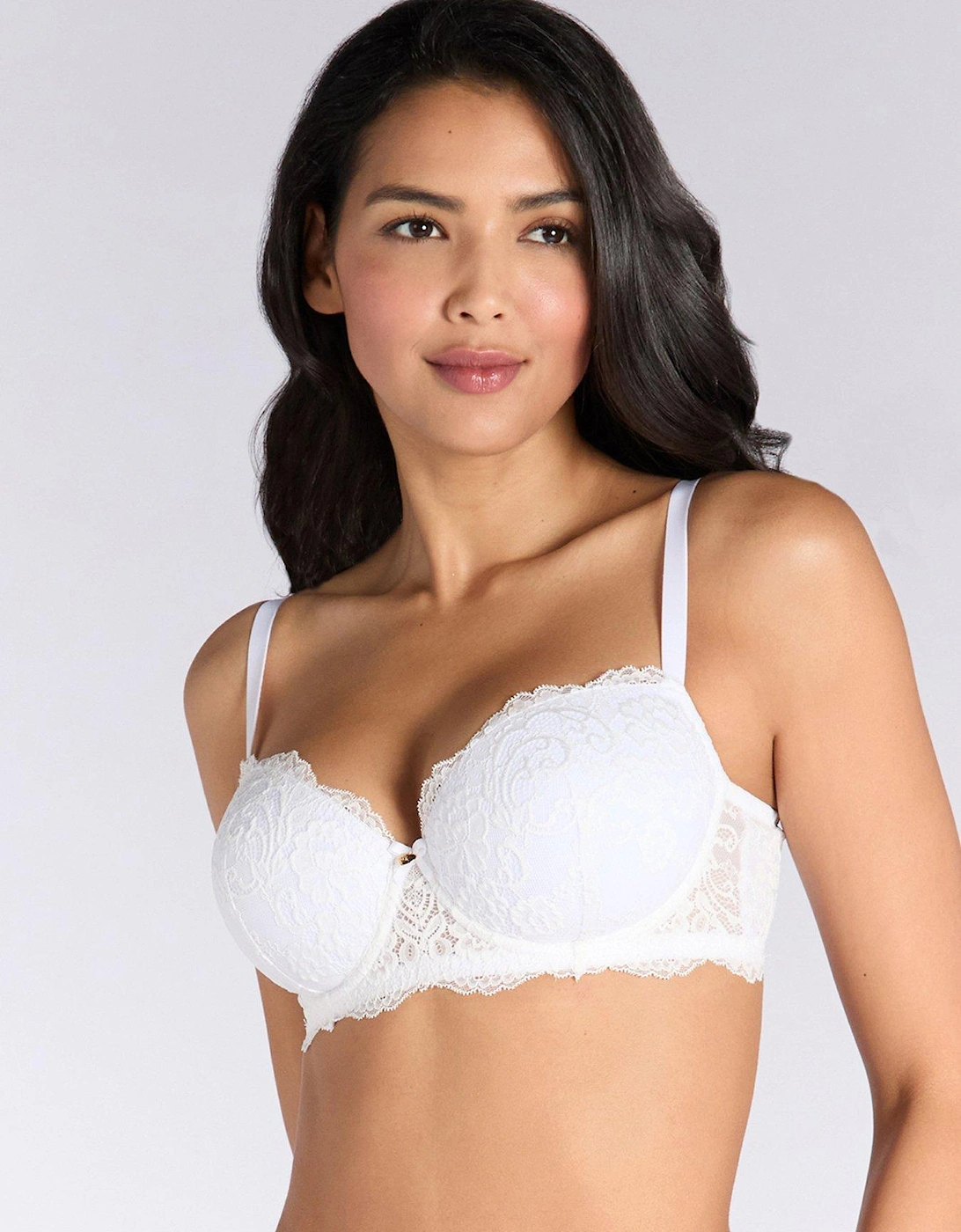 Emma Balconette Bra - White, 2 of 1