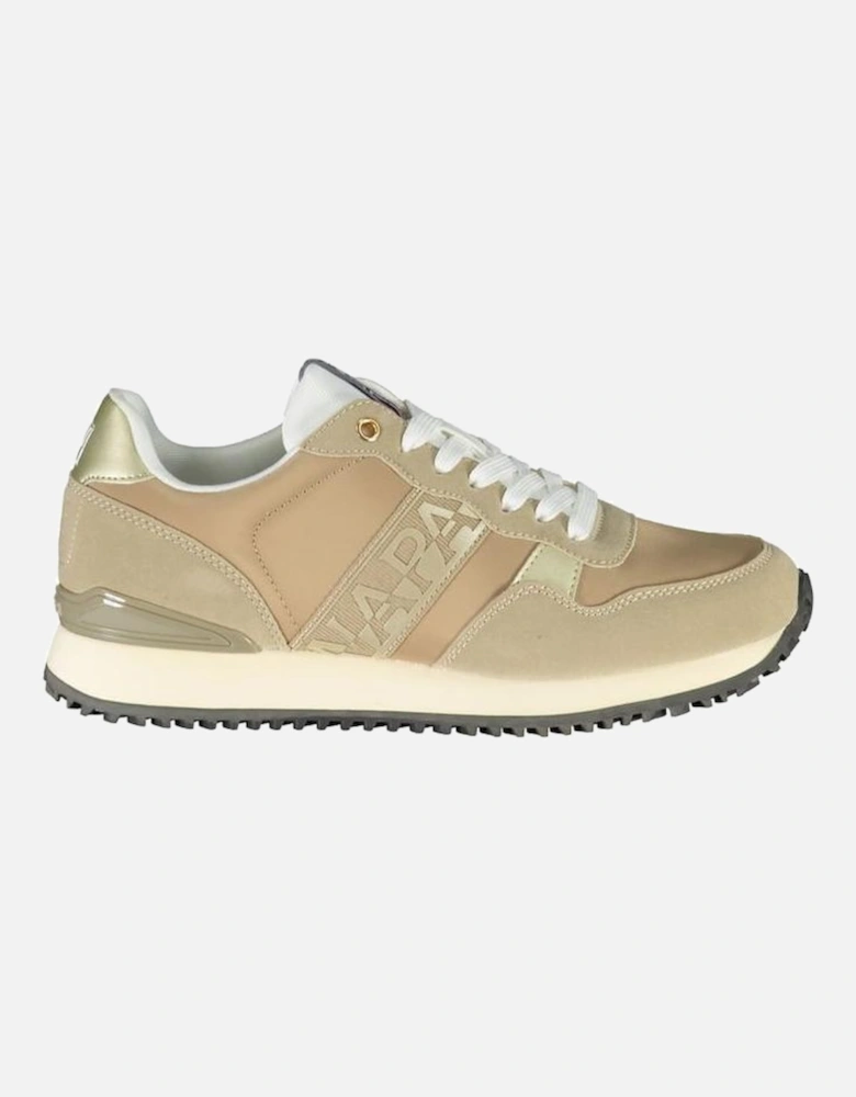 Stylish Sports Shoe with Contrast Laces Women - Beige Sneakers
